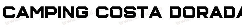 Camping Costa Dorada字体转换